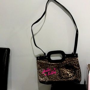 Hello kitty handbag leopard print